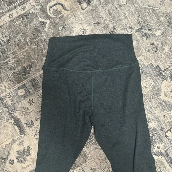 Quince green soft Leggings size m - Picture 2 of 4